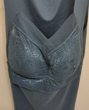 Lace Trim Blouse In Teal